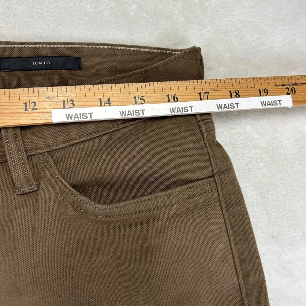 Banana Republic Traveler Jeans Mens 33x30 Brown Slim Fit Mid Rise Stretch Preppy